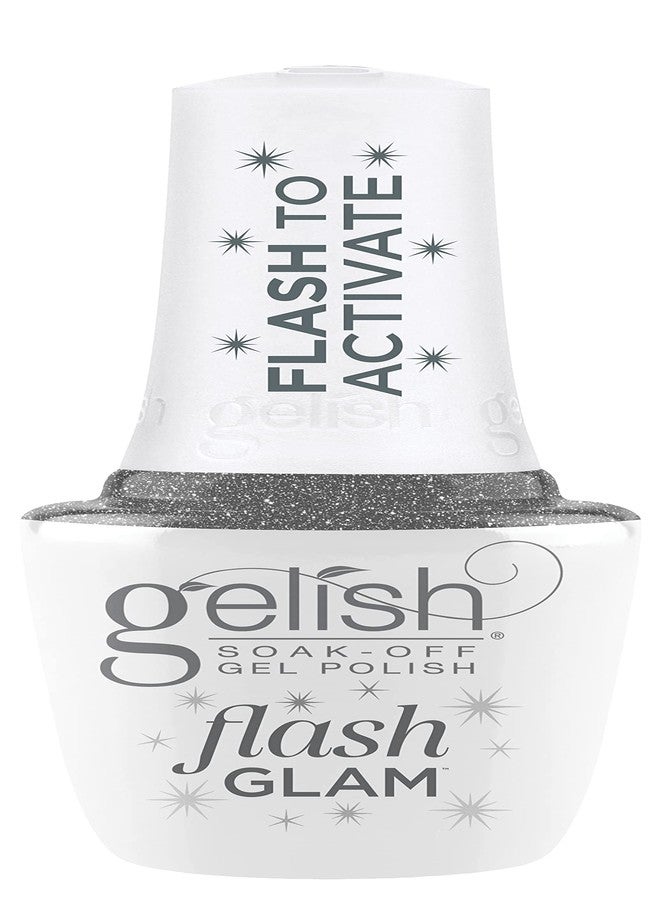 Gelish Flash Glam Glitter Gel Polish – Sparkling Flash-Activated Glitter, Long-Lasting, High-Shine, Chip-Resistant, Vegan & Cruelty-Free Professional Polish (Dripping In Bling, 15mL) - Image 1